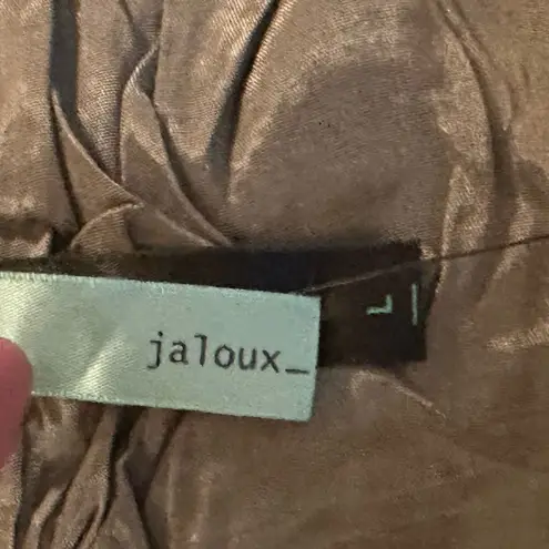 Jaloux Ombré Sequin Mini Skirt Hand Embellished Party New Years Disco NWT Large Silver