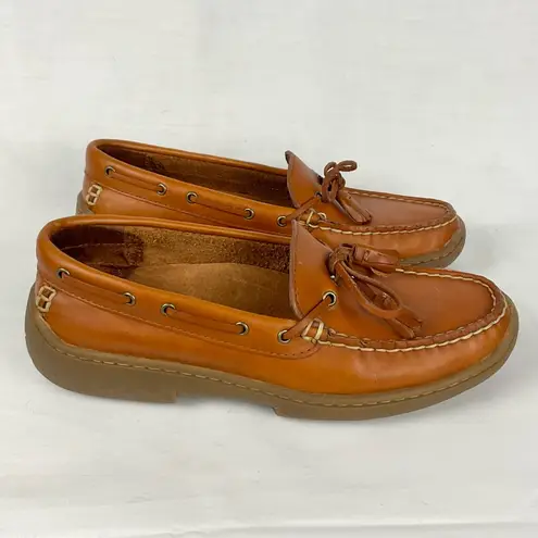 Bass Karen Brown Leather Tassel Loafer Sz 5.5 Classic Preppy Academia Shoes