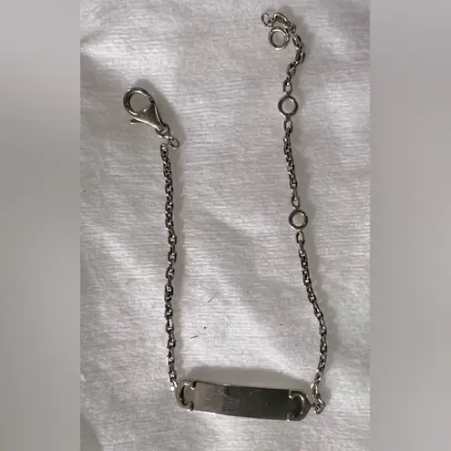 Cartier white 18k Gold identity Chain Bracelet