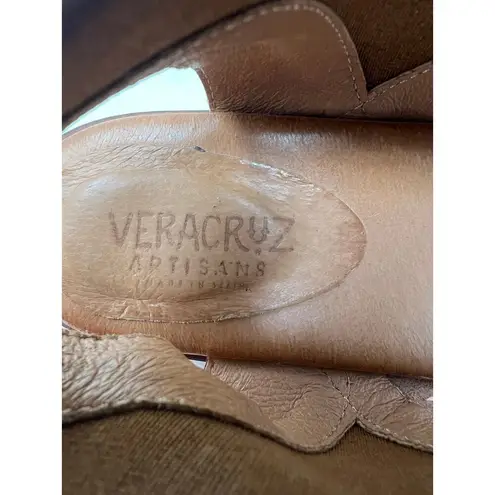 Sundance Veracruz Artisans Light Pink Leather Sandals EU 41