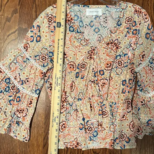 Dear John , XS, NORA LACE EYELET TOP FIG AND VINE