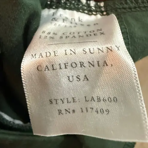 Frank & Eileen Murphy Billion Dollar Pants Size Large Evergreen Trousers Pockets - Image 10