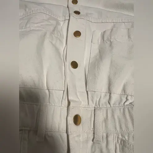 Sheike $165 Nevada Ecru Denim White Gold Jumpsuit Australia Brand Slim Size 2