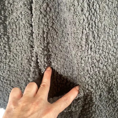 Bobeau Gray Boucle Waterfall Front Popcorn Sweater Cardigan Women Sz M