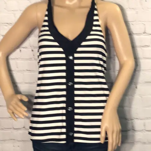 Pulassi Chinese Striped Hooded Tankini Swi… Size M