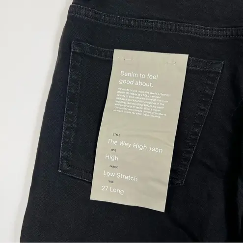 Everlane  The Way High Jean Straight Leg in Coal Black Size 27 Long NWT