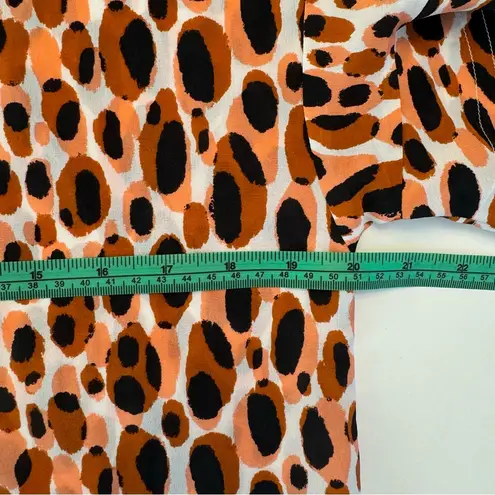 Marie Oliver Carson Dress Shift Washable Silk Leopard Animal Print Small