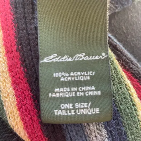 Eddie Bauer Striped Fringed Scarf