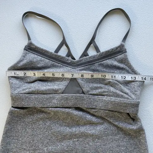 Lululemon  tank top Just Breathe Strappy Heather Gray Women’s Size 6 Activewear
