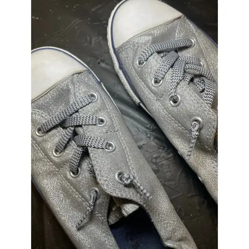 Converse  All Stars Shoreline Slip-On Sneakers - Women Size 6 - Silver Metallic - Image 2