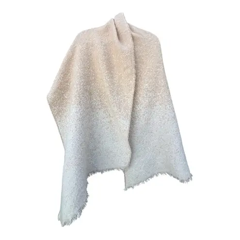 American Eagle  One Size Cream White Two Tone‎ Soft Cozy Blanket Scarf Fall Warm