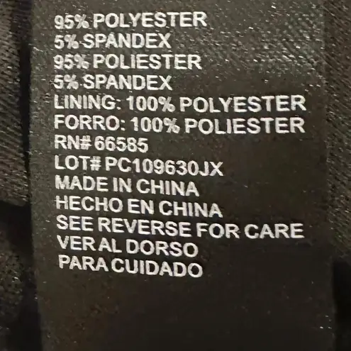 Perceptions New York Long Dress Color Black Sleeveless Dress Size Large high/lo