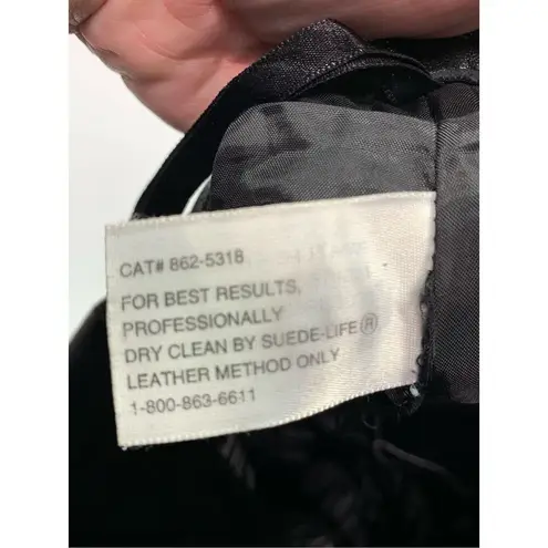 Mixit 1990's 100% Black Leather Straight Leg High Rise Pant Size 12