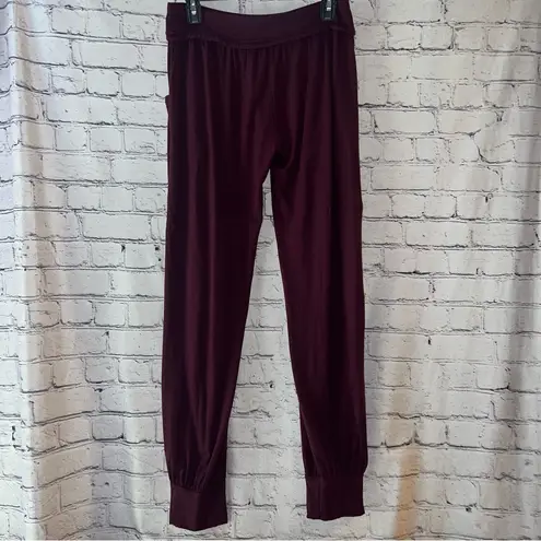 Divine Goddess Divine Wear Jogger Lounge Pants in Burgundy Size XL