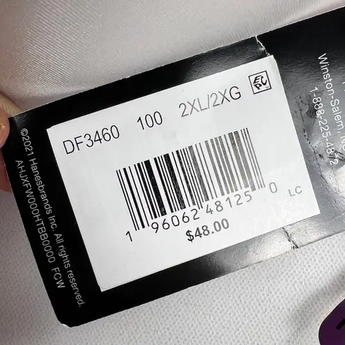 Bali Comfortflex Fit Molded Foam Cup Bra White Triple Hook Cool Comfort Size 2XL