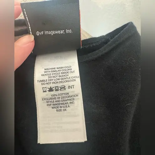 Harley Davidson Logo Ride To Live Top Tie Back Long Sleeve Y2K grunge Size 2X Black