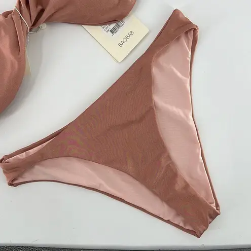 NWT Baobab Womens Brown Sugar Ola Top & Bottom Set Large Brown