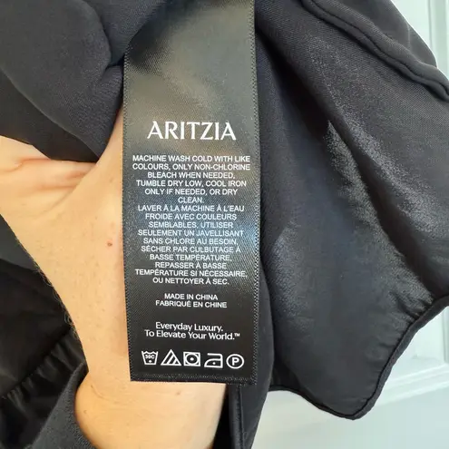 Aritzia Wilfred Lover Satin Camisole Medium Black - Image 6