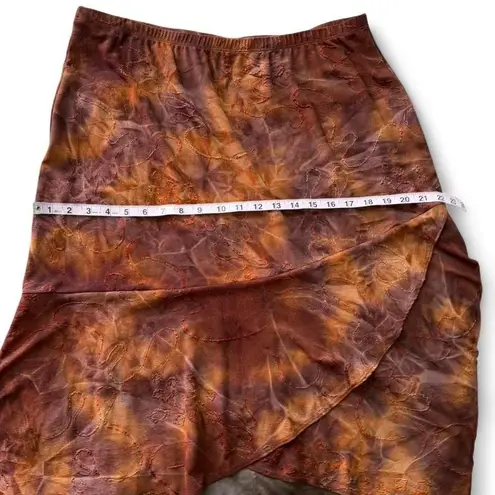 Coldwater Creek Vintage Tie Dye Asymmetrical Midi Skirt