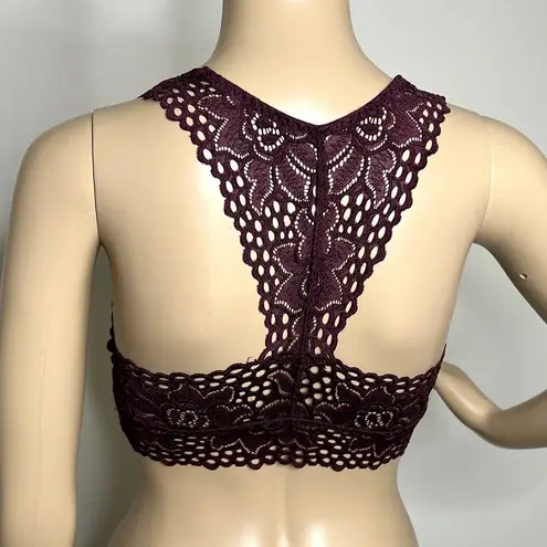 Aerie  Purple Lace Racerback Bralette