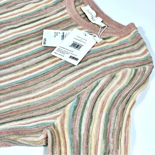 Zimmermann Illuminate Mouline Pleated Short Sleeve Sweater Tee US 6 NWT