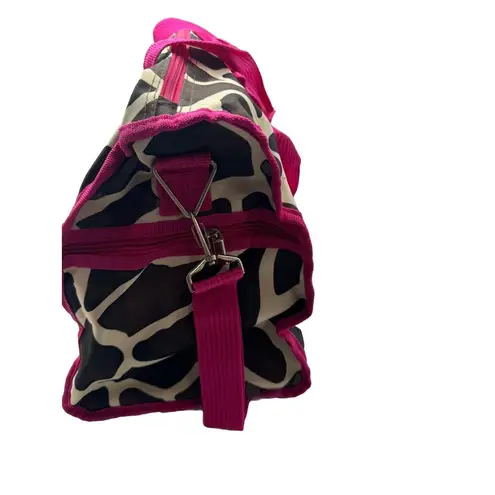 J Garden Giraffe Peace Print 19 in Long Lightweight Overnight Duffel Bag