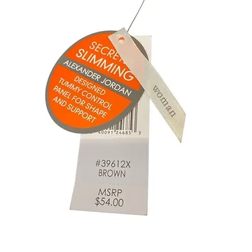 Nwt Alexander Jordan Tummy Control Dress Pants 1X Formal Straight Leg Brown