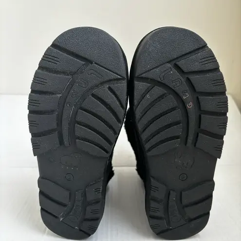 LÂMO FUR COLLAR WOMEN SUEDE BOOT APRÈS BLACK SZ 6