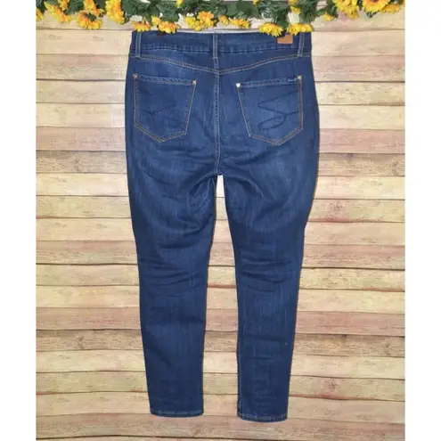 Seven7 Dark Denim Stretch Jeans Size 14 Tummyless High Rise Skinny Jeans Comfort