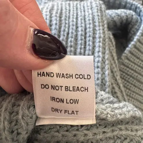 Petal and Pup - NWT Sloane Boho Casual Sweater Romper Dusty Blue Sz M