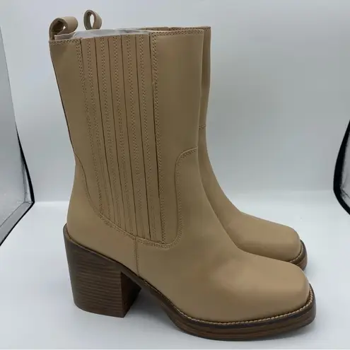 Seychelles Womens Sweet Escape Tan Leather Slip On Chelsea Boots Shoes camel