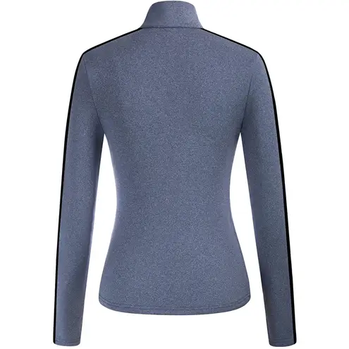 Quarter Zip Long Sleeve Workout Moisture Wicking Golf Shirt with Thumb Holes M Multiple Size M