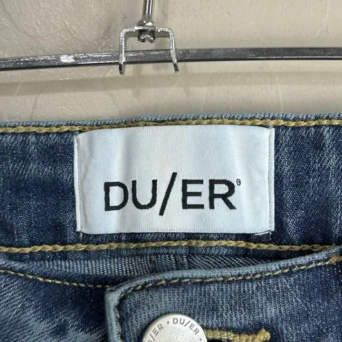DU/ER jeans Womens 28 Blue Cropped Bootcut Flare Medium Wash