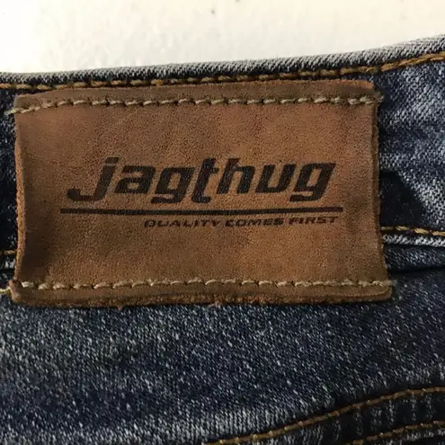 Women's JAGTHUG denim capri shorts Bermuda 25 jean