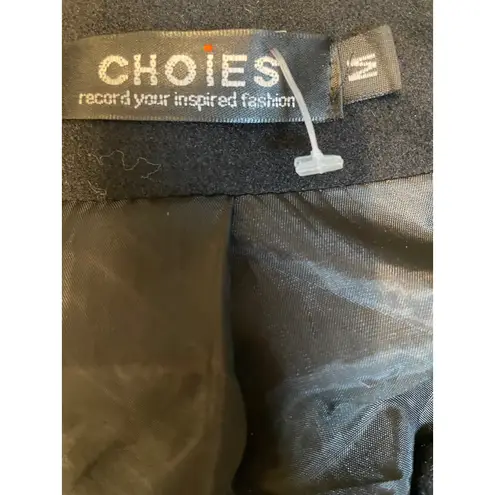 CHOiES Black Military Chain Embellished Jacket M