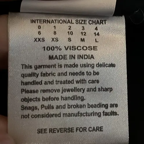 Blessed Are The Meek Dress Black Silver Sequin Sparkly Cocktail Size 0 NWT