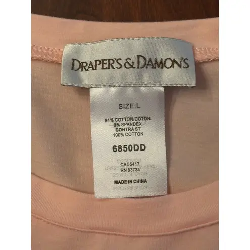 draper's & damon's Draper & Damon’s Large Pink T Shirt