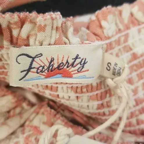 Faherty ππ Renata Floral Jumpsuit ~ Coral Nusa Floral Small S NWT