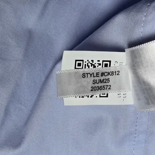 J.Crew  Squareneck seamed midi dress in Blue Eoe CK812 6 NWT Cotton Blend Casual