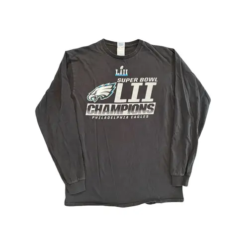 Delta Pro Weight Women’s M Philadelphia Eagles Super Bowl LII Champions Long Sleeve Shirt Black
