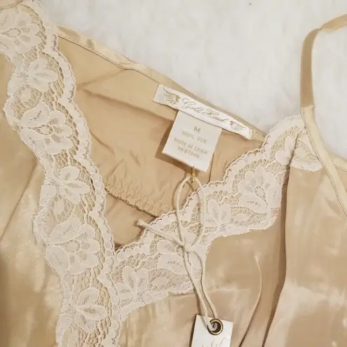 💕GOLD HAWK💕 100% Silk Camisole Gold Size: M NWT Size M