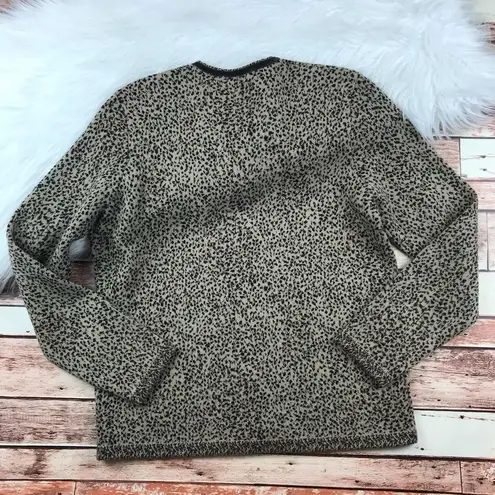 Orvis  wool animal printed cardigan‎ sweater button down - Image 5