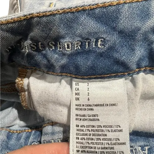 American Eagle  Outfitters Super Stretch Hi Rise Denim Jean Shorts Size 2