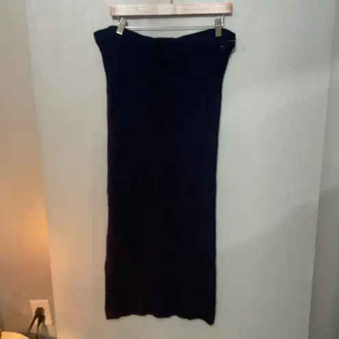 freshman1996 Navy Knit Midi Skirt Women's Size M Blue Size M
