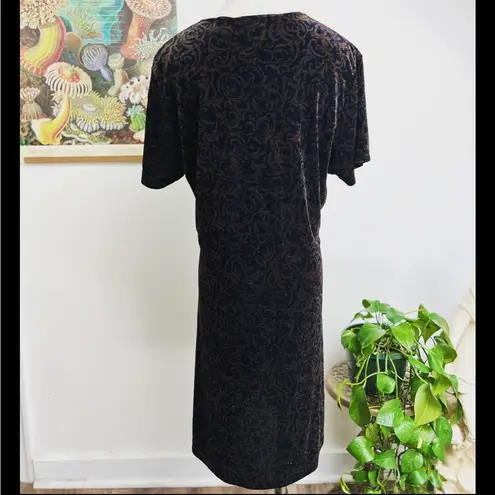 Merona 90s Velvet Vintage Shirt Dress size large