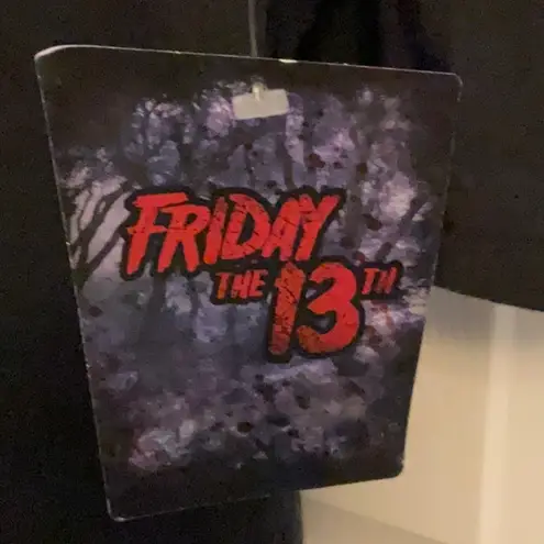 "Friday the 13th Happy Camping" graphic black V
