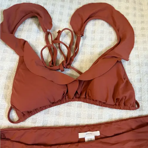 Eberjay Eberjey Grayson bikini set Burnt Orange Color Size M