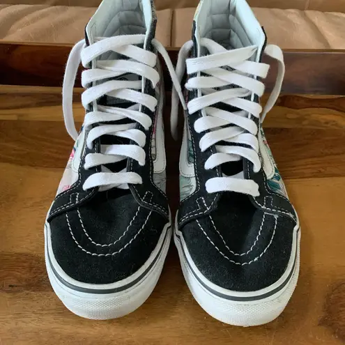 Vans  High Top Floral Sneakers - Image 2