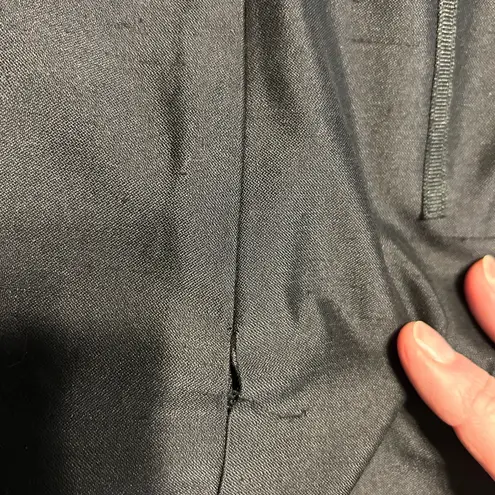 ZANG TOI Couture Black Dress Silk Floral Lace Sheer Sleeves Handmade Size M