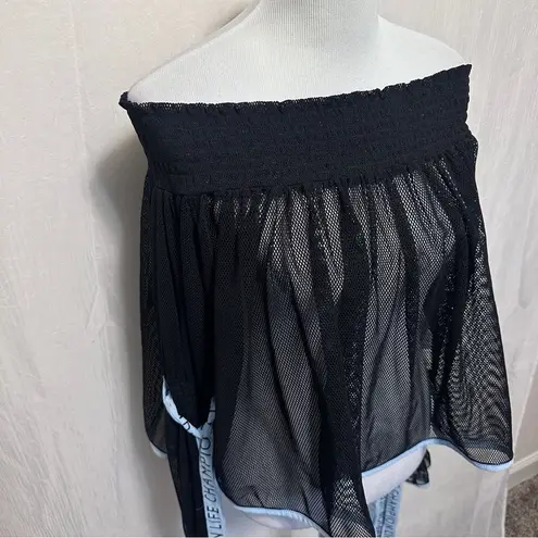 Ziztar Smocking Goth Mesh Long Sleeve Off